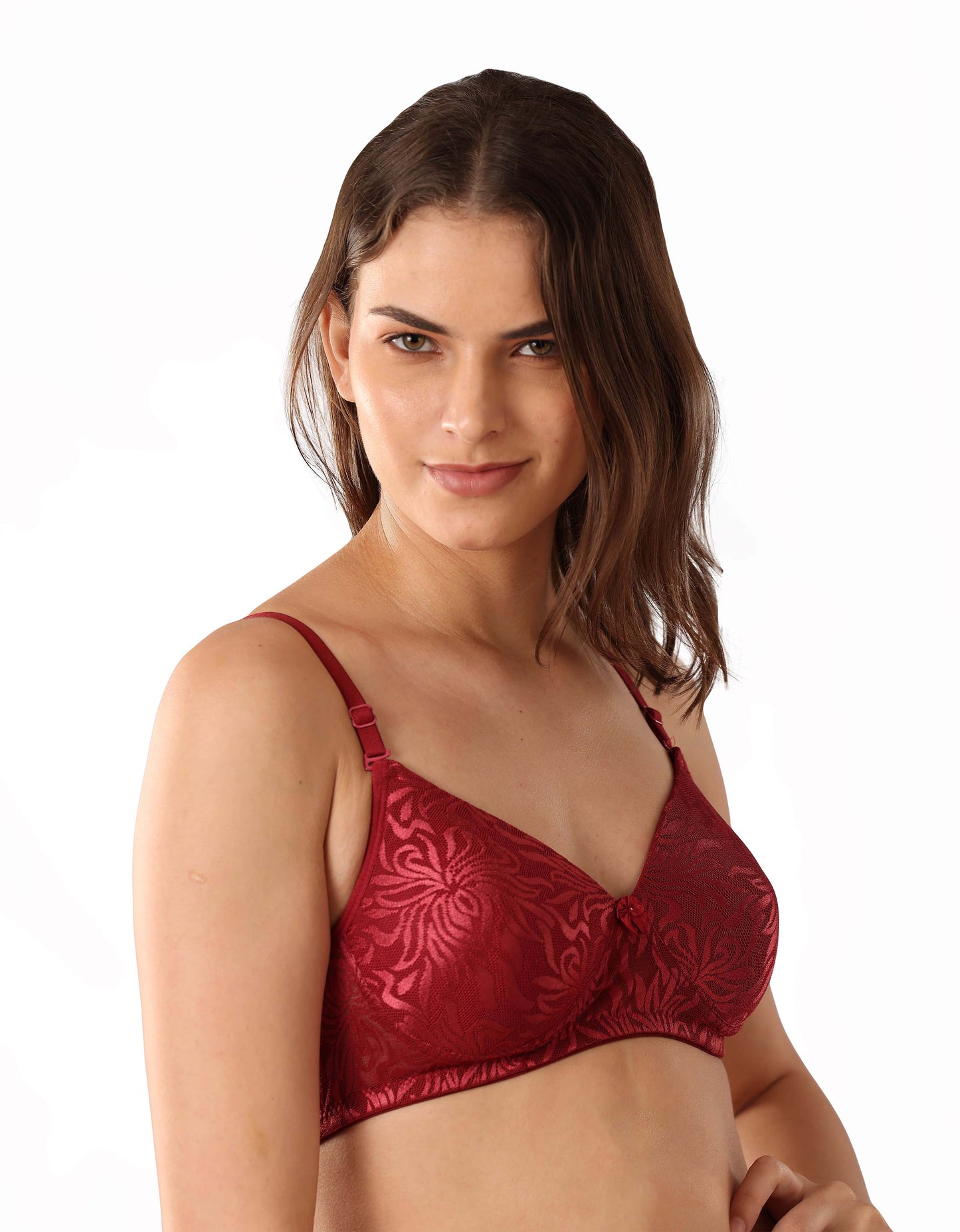Soft Net Pattern Bra