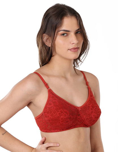 Elegant Lace Padded Bra