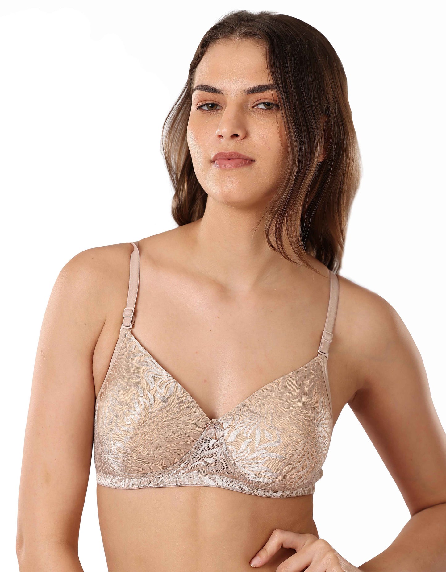 Soft Net Pattern Bra
