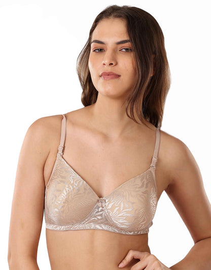 Soft Net Pattern Bra