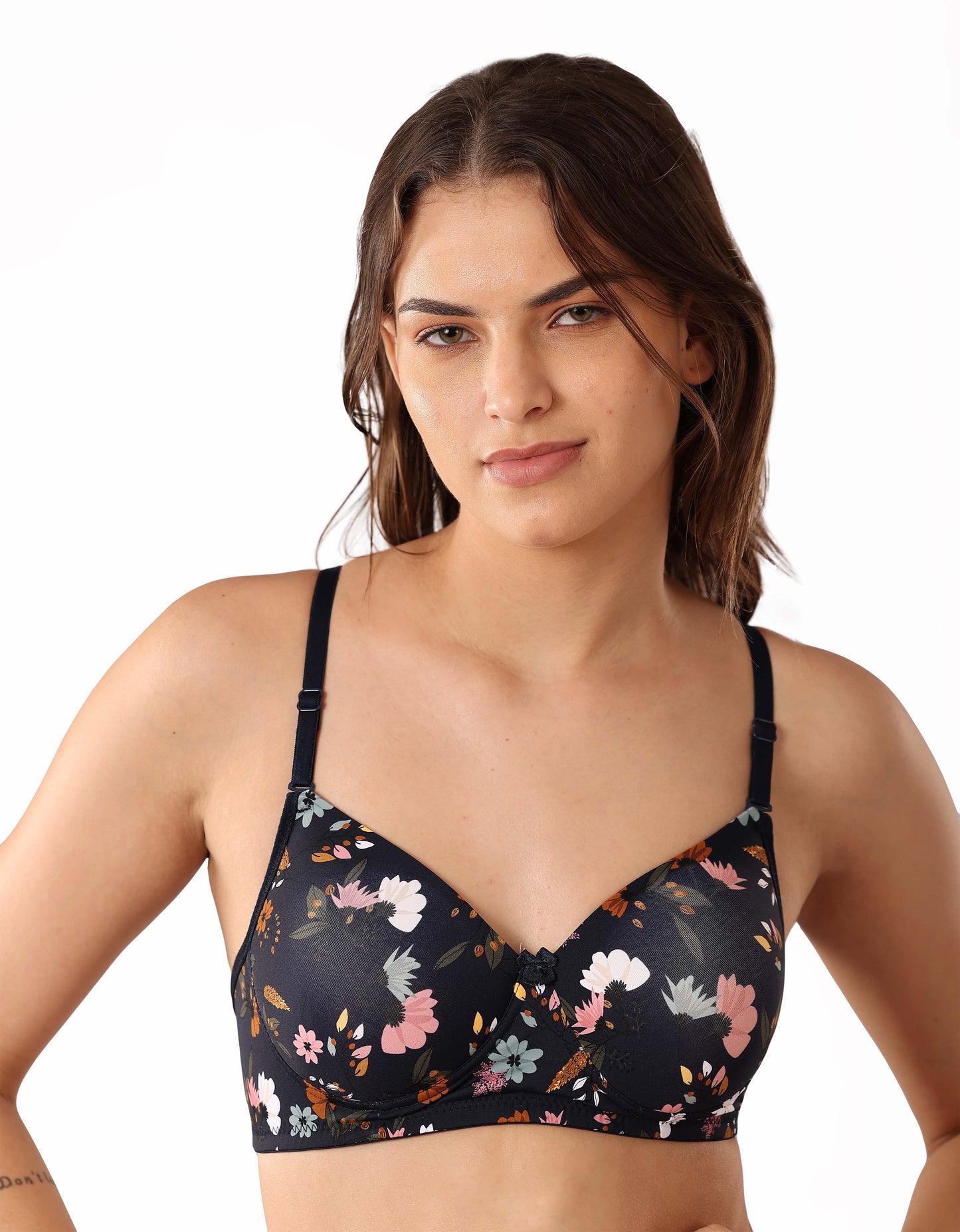 Floral Elegance Padded Bra