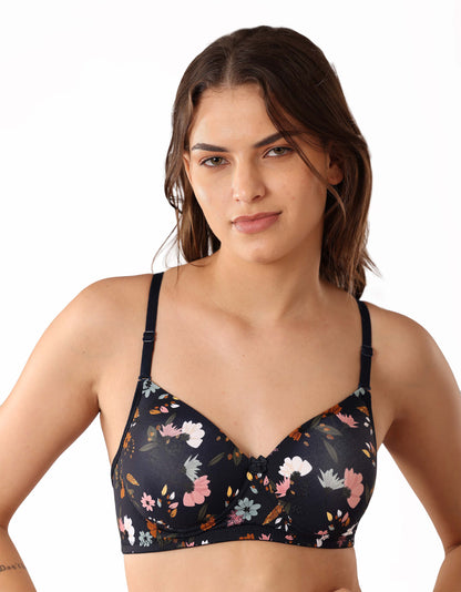 Floral Elegance Padded Bra