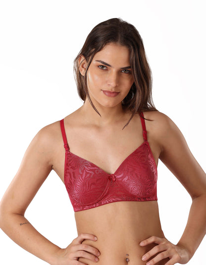 Soft Net Pattern Bra
