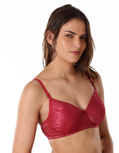 Soft Net Pattern Bra