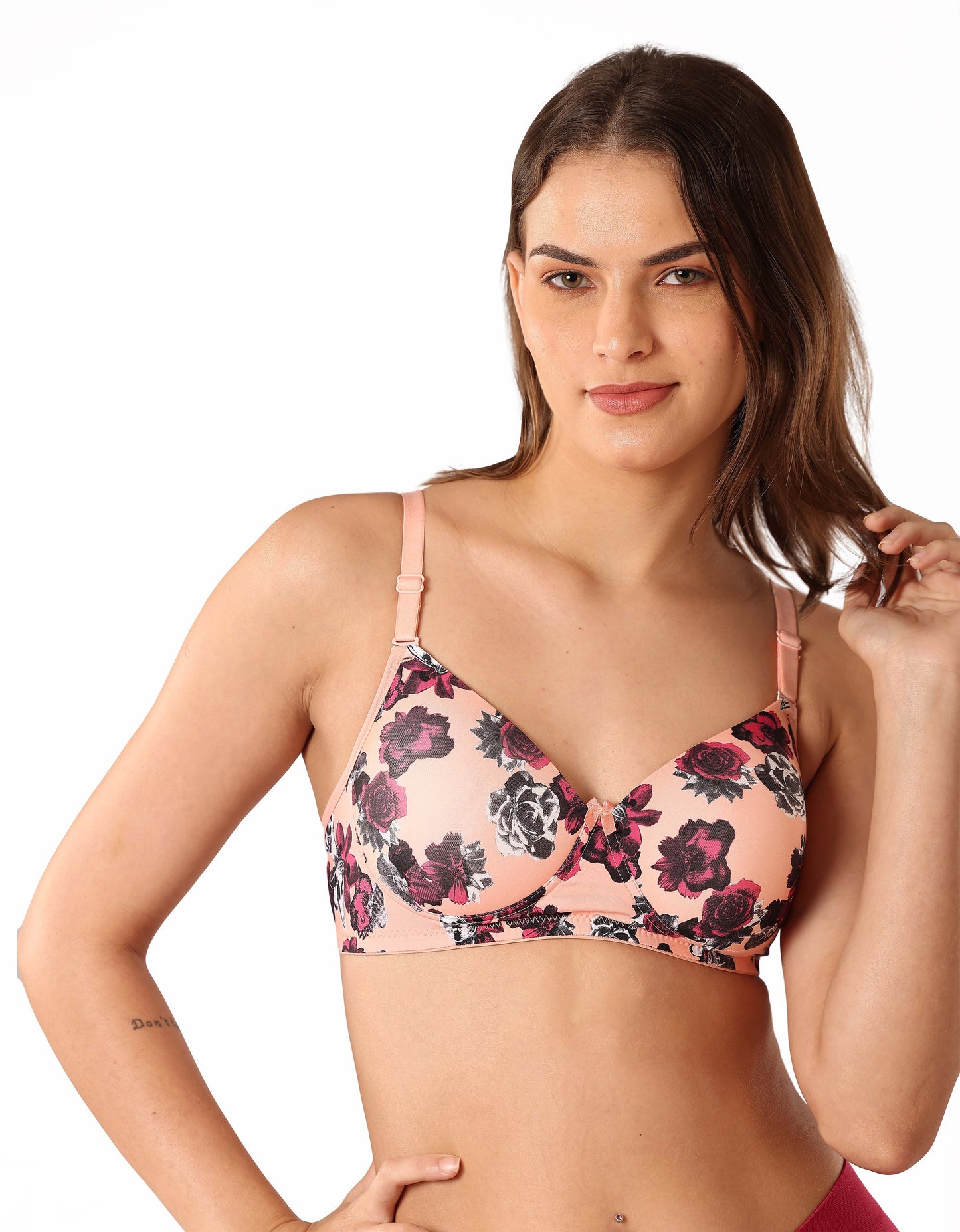 Floral Elegance Padded Bra