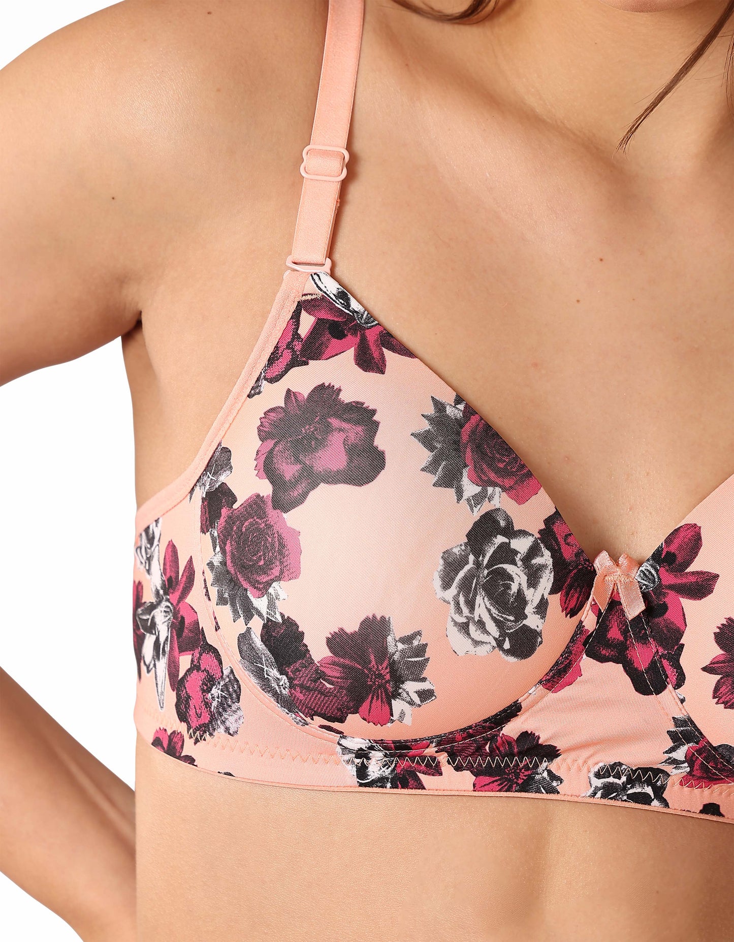 Floral Elegance Padded Bra