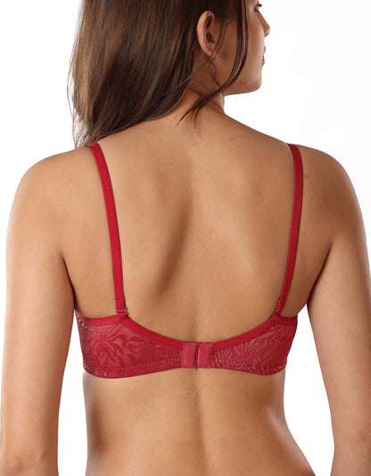 Soft Net Pattern Bra